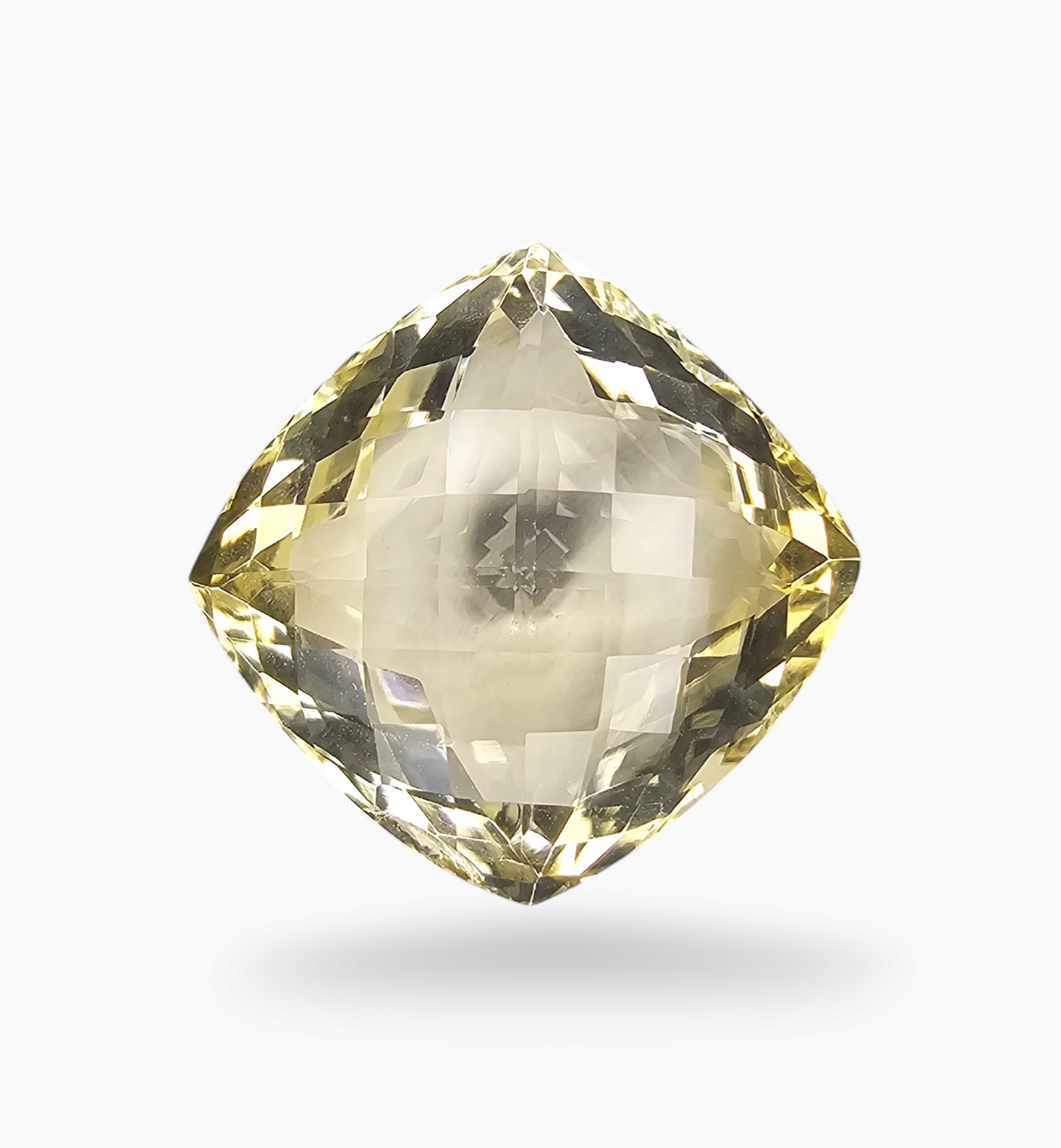Natural Citrine Stone 22.51 Carats Cushion ( 18x18mm) ignite