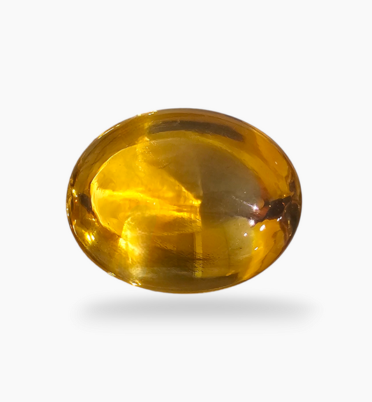 Natural Citrine Stone 23.38 Carats Oval Cabochon Shape Size 21x16.5mm