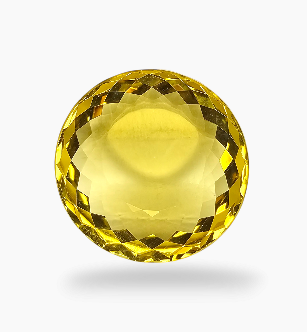 Natural Citrine Stone 24.11 Carats Round ( 20mm)