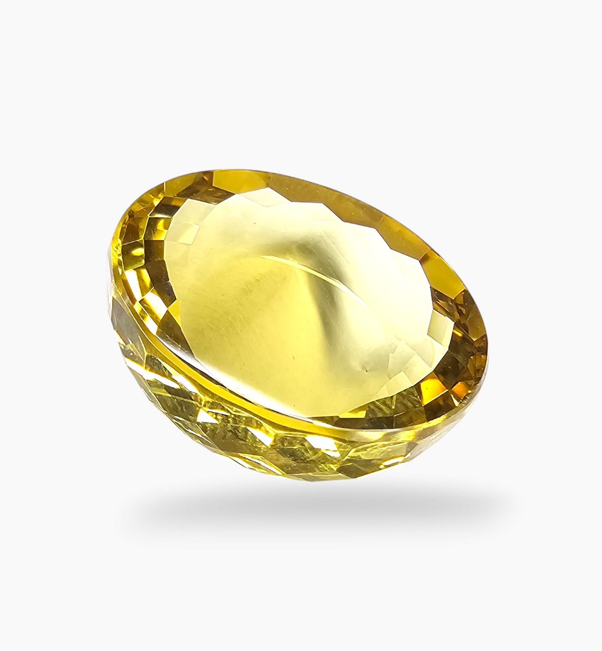 Natural Citrine Stone 24.11 Carats Round ( 20mm)