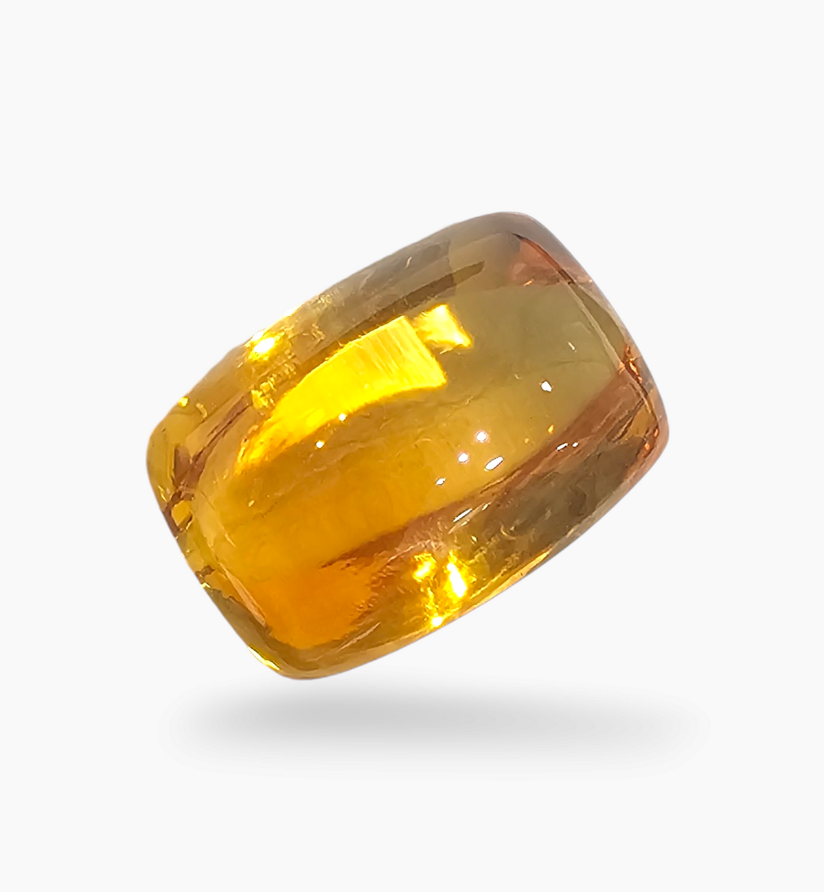 Natural Citrine Stone 25.39 Carats Cushion Cabochon ( 19.5x13.6mm)