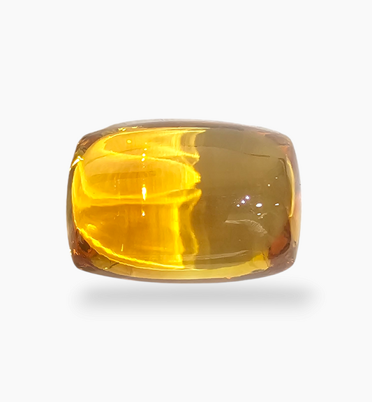 Natural Citrine Stone 25.39 Carats Cushion Cabochon ( 19.5x13.6mm)