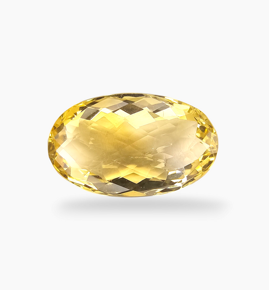 Natural Citrine Stone 26.47 Carats Oval Shape Size 25x15mm