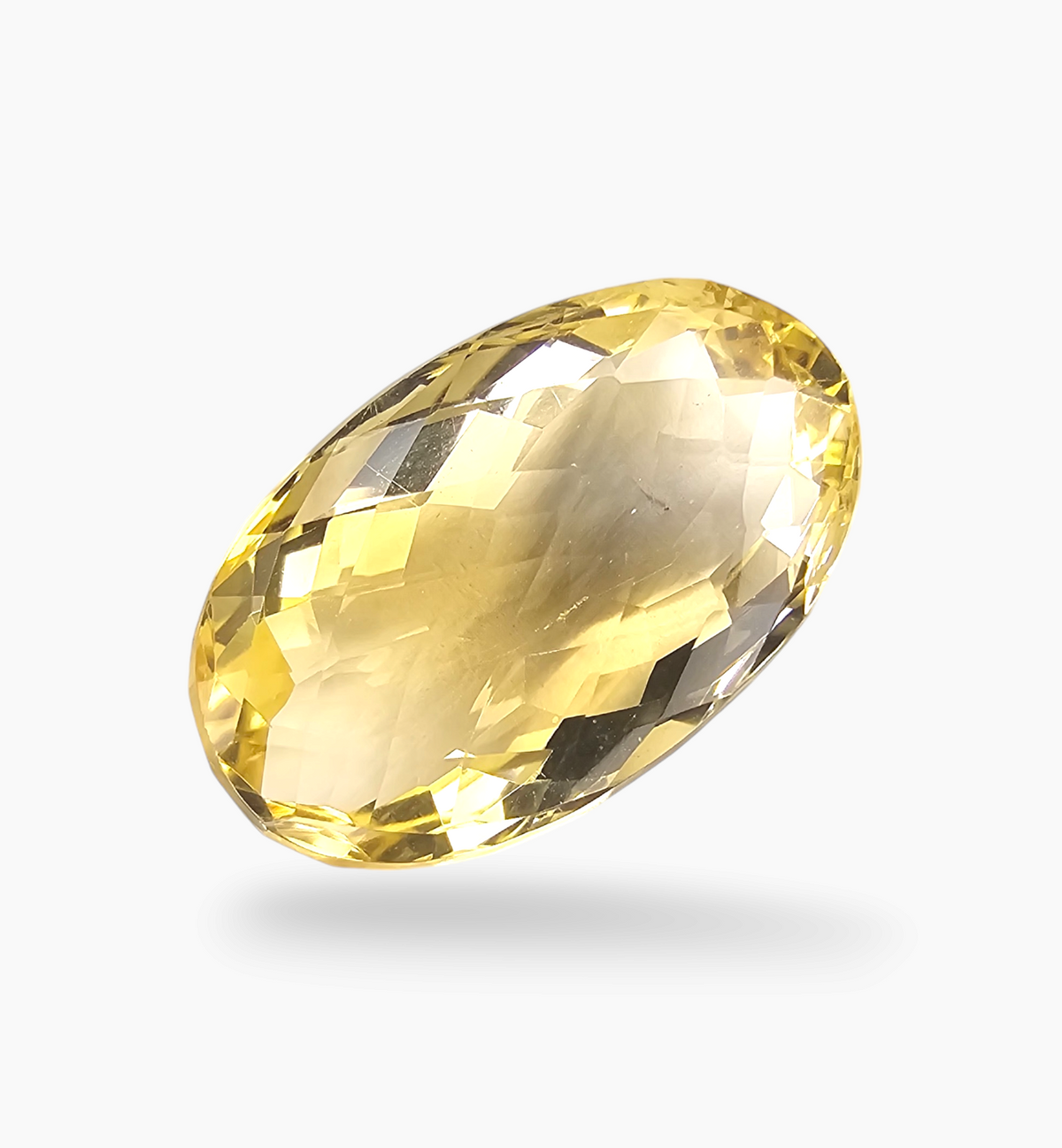 Natural Citrine Stone 26.47 Carats Oval Shape Size 25x15mm