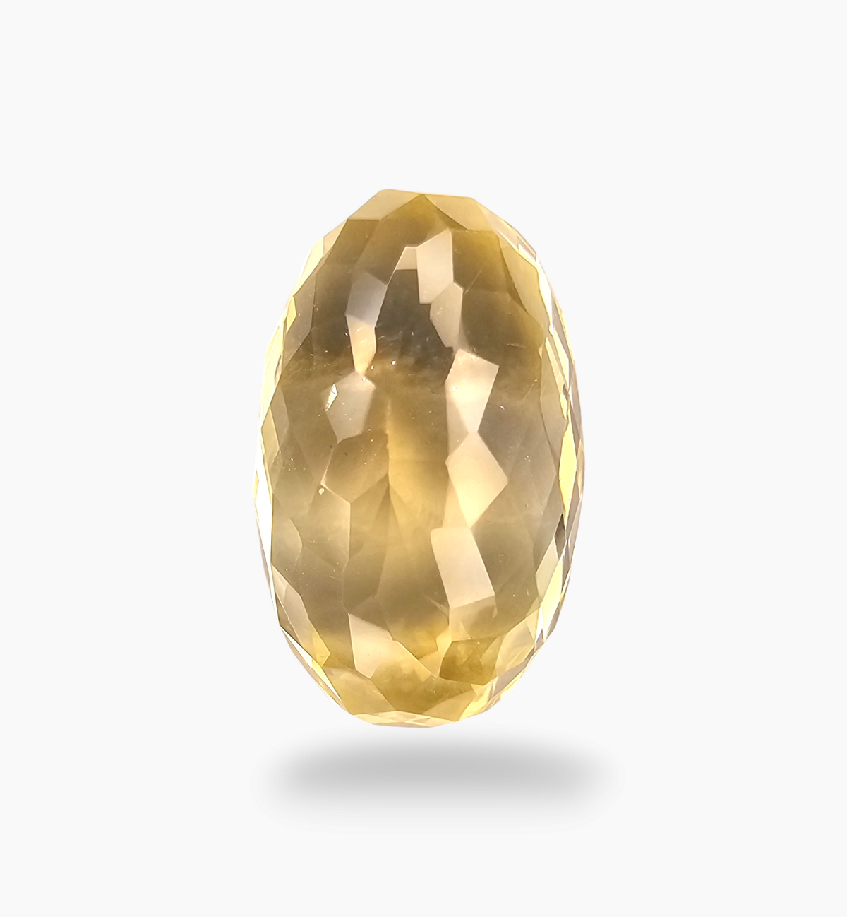 Natural Citrine Stone 26.47 Carats Oval Shape Size 25x15mm