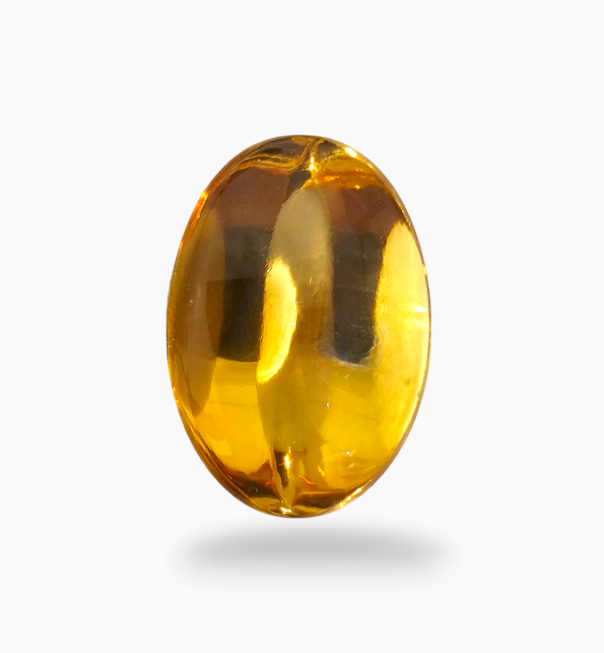 Natural Citrine Stone 29.44 Carats Oval Cabochon Shape Size 23x15.7mm