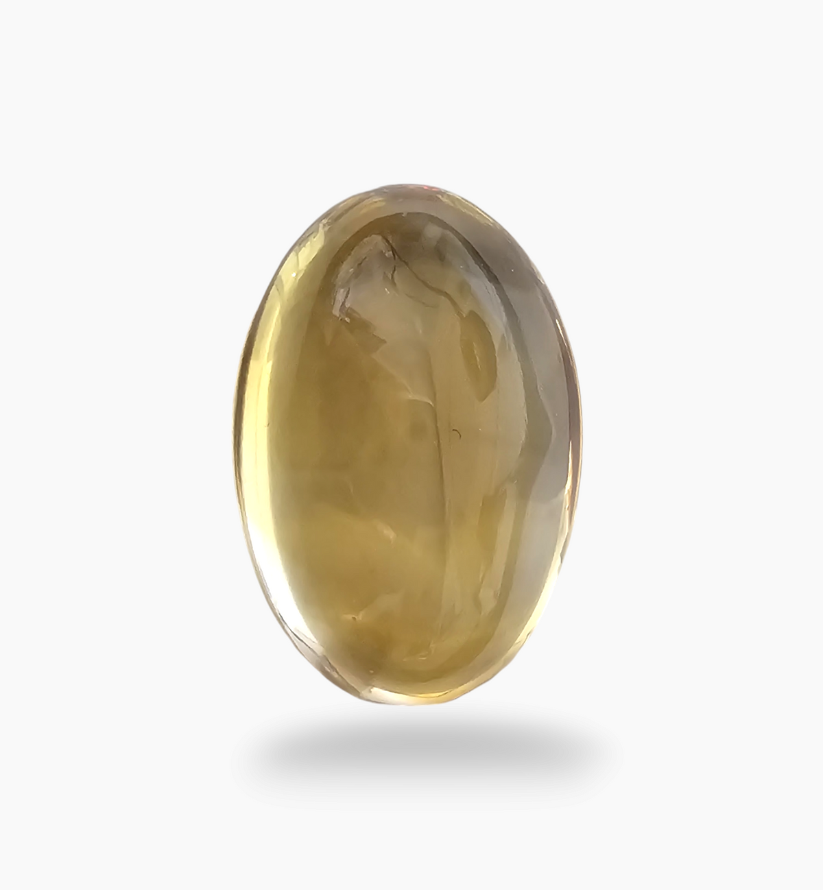 Natural Citrine Stone 29.44 Carats Oval Cabochon Shape Size 23x15.7mm