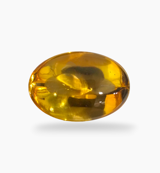 Natural Citrine Stone 29.44 Carats Oval Cabochon Shape Size 23x15.7mm