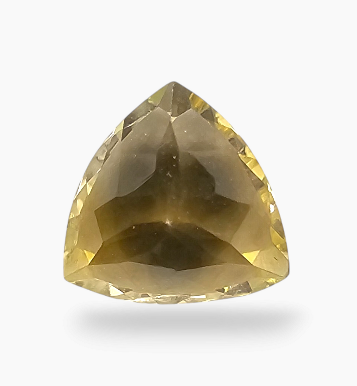 Natural Citrine Stone 3.11 Carats Trilliant Shape Size 10x10mm