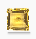Natural Citrine Stone 3.15 Carats Pruncess Shape Size 9x9mm