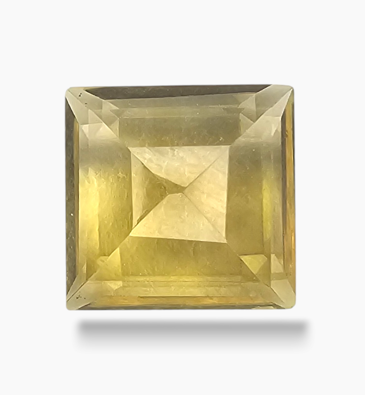 Natural Citrine Stone 3.15 Carats Pruncess Shape Size 9x9mm