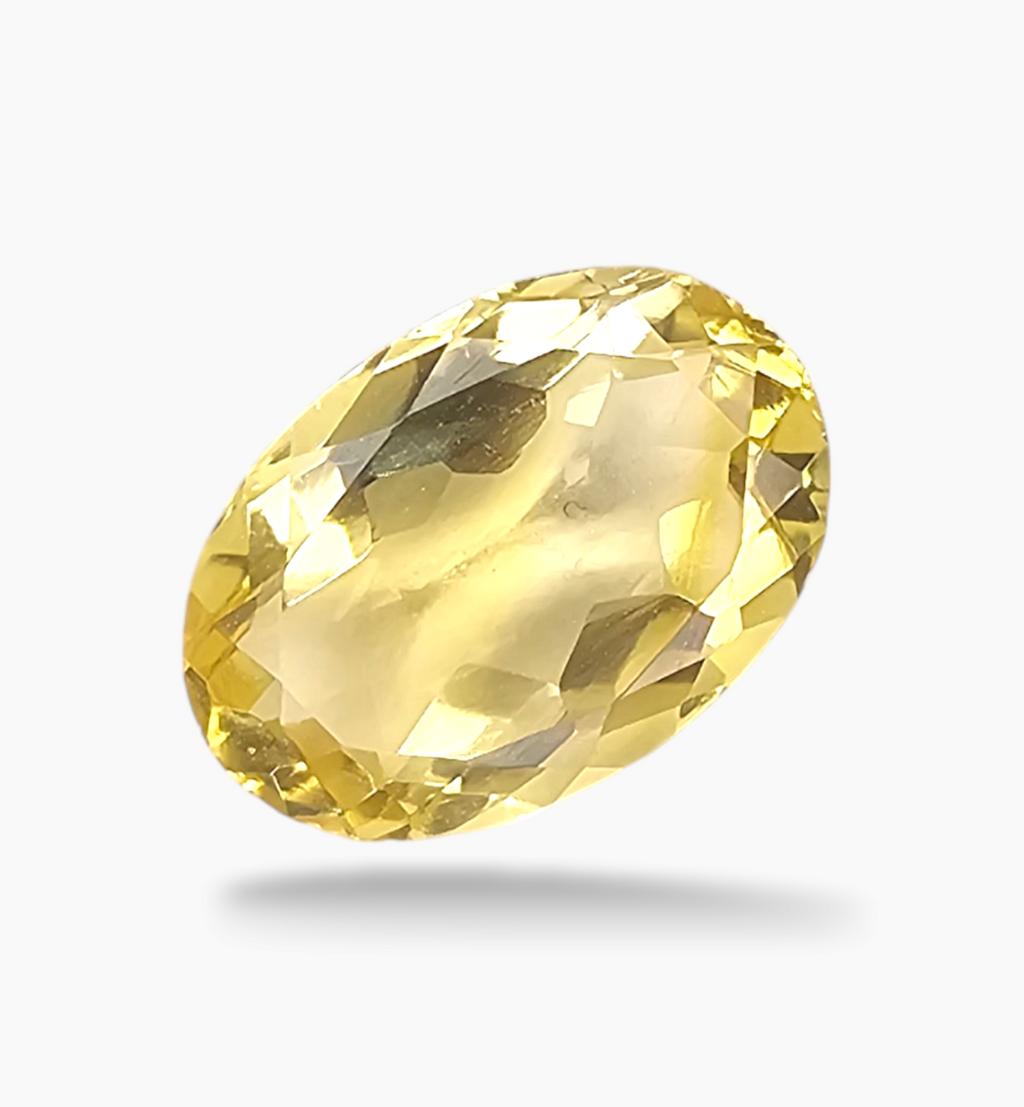 Natural Citrine Stone 3.40 Carats Oval Shape Size 12.5x8.6mm