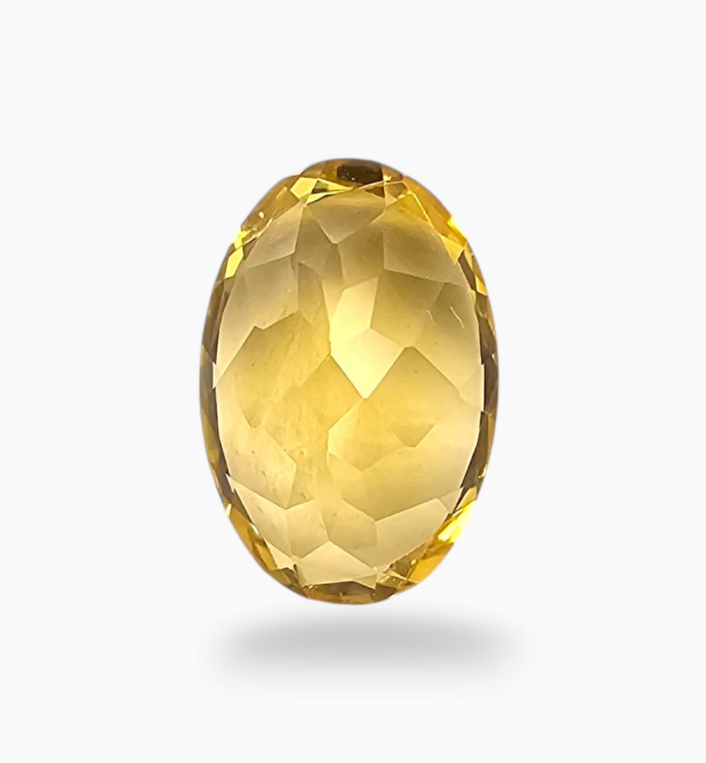 Natural Citrine Stone 3.43 Carats Oval Shape Size 12x8mm