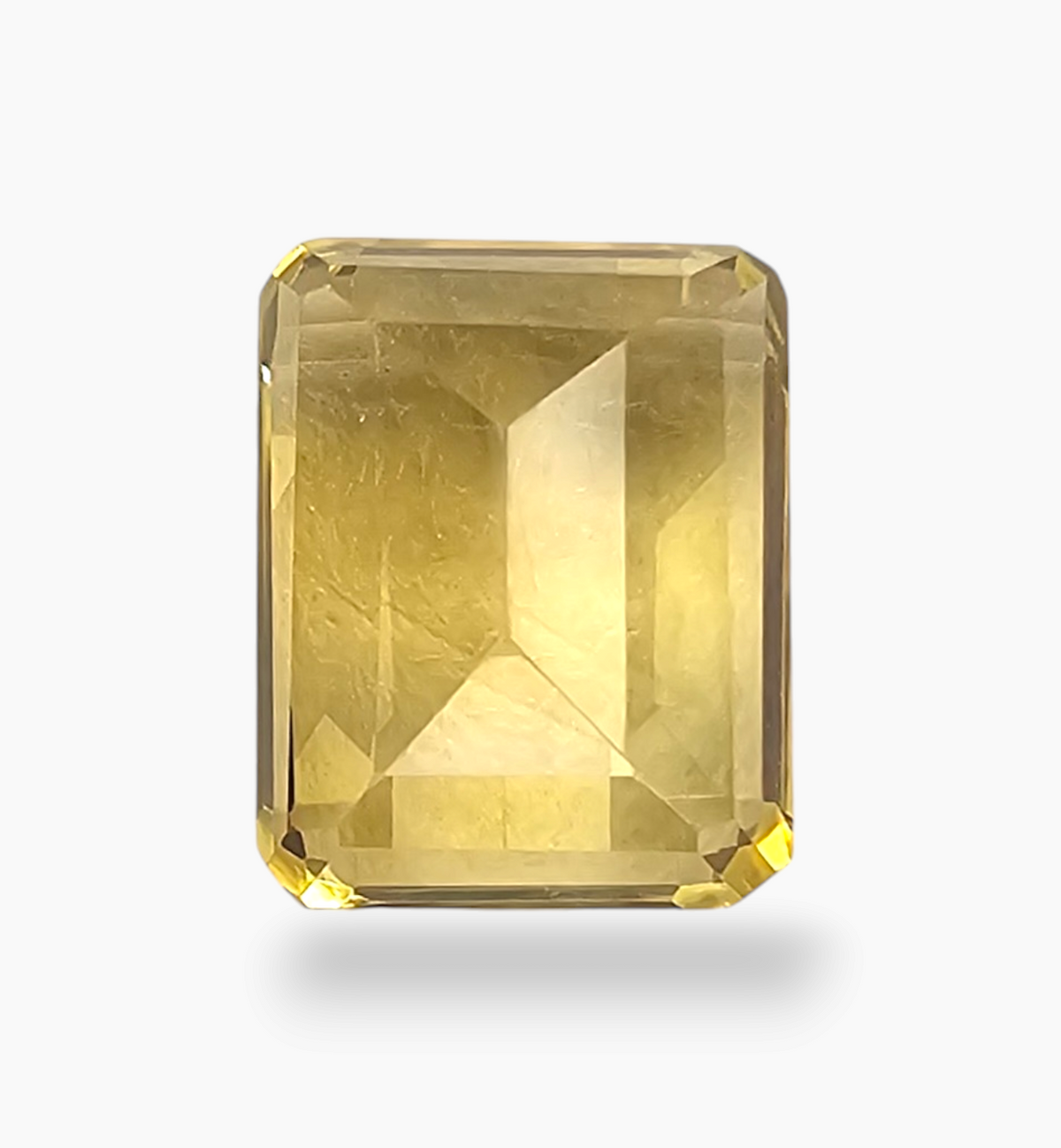 Natural Citrine Stone 3.47 Carats Emerald Cut Shape Size 10x8mm