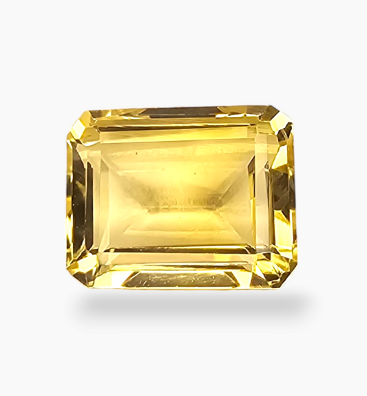 Natural Citrine Stone 3.47 Carats Emerald Cut Shape Size 10x8mm