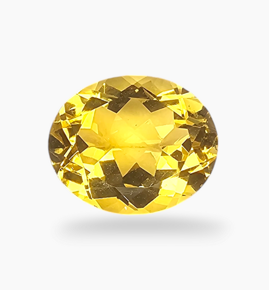 Natural Citrine Stone 3.66 Carats Oval Shape Size 11x9 mm