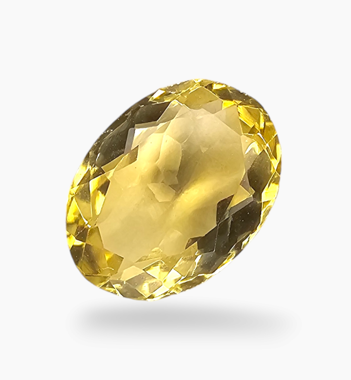 Natural Citrine Stone 3.88 Carats Oval Shape Size 12.5x9.3mm