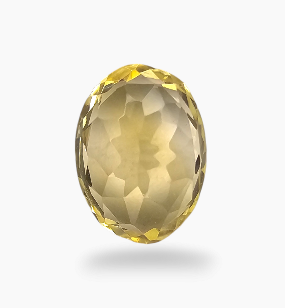 Natural Citrine Stone 3.88 Carats Oval Shape Size 12.5x9.3mm