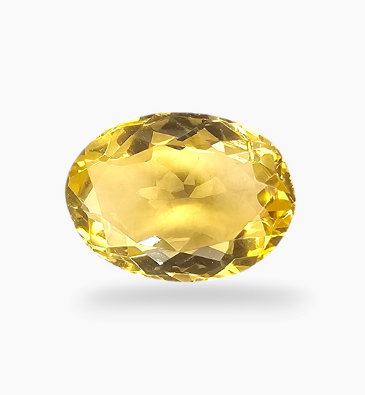 Natural Citrine Stone 3.88 Carats Oval Shape Size 12.5x9.3mm