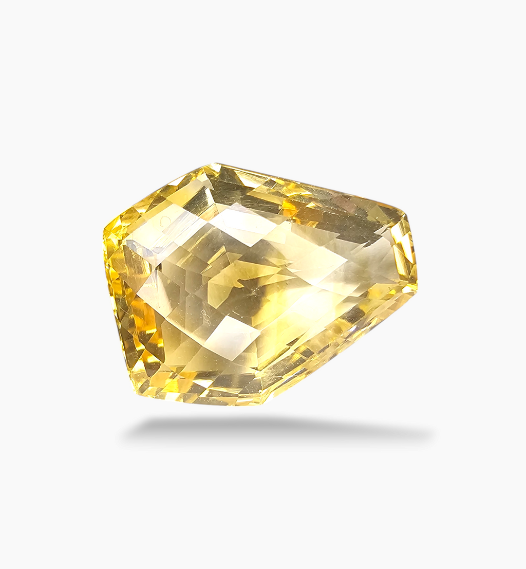 Natural Citrine Stone 34.55 Carats Fancy Shape Size 25x18.7mm