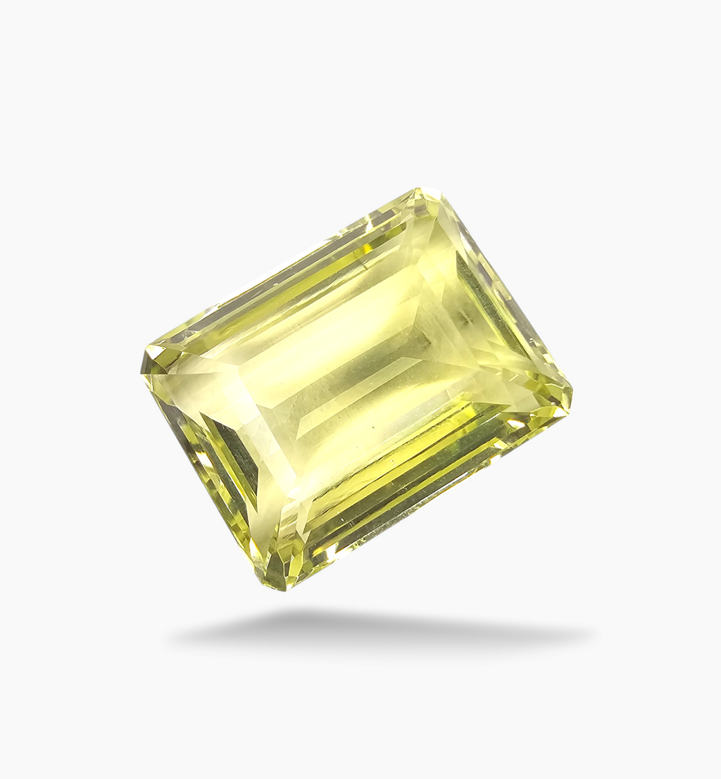 Natural Citrine Stone 35.21 Carats Emerald Cut Shape Size 23x17.4mm