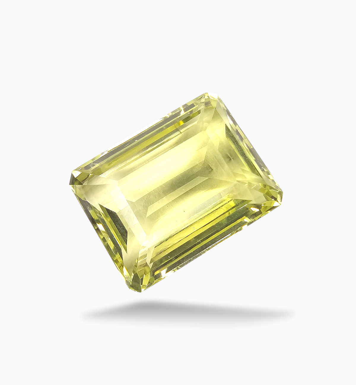 Natural Citrine Stone 35.21 Carats Emerald Cut Shape Size 23x17.4mm