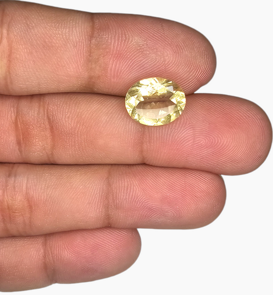 Natural Citrine Stone 4.02 Carats Oval Shape Size 12x10mm