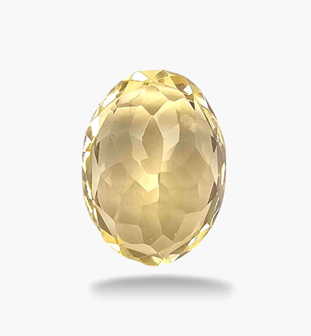 Natural Citrine Stone 4.22 Carats Oval Shape Size 12.5x9.3mm