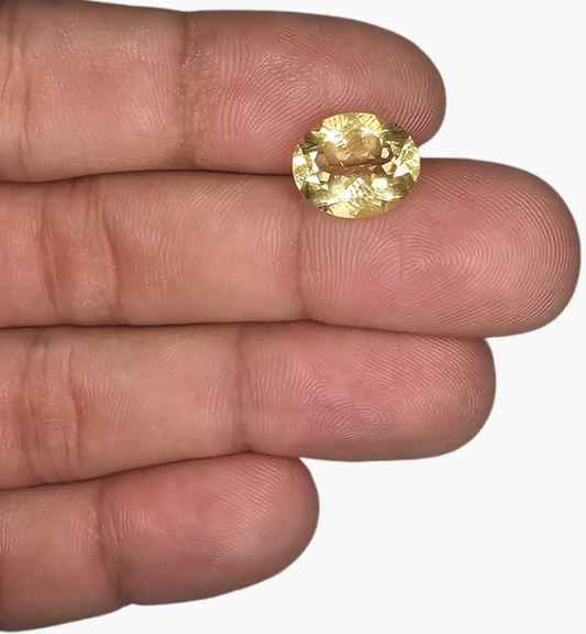 Natural Citrine Stone 4.2 Carats Oval Shape Size 12x10mm