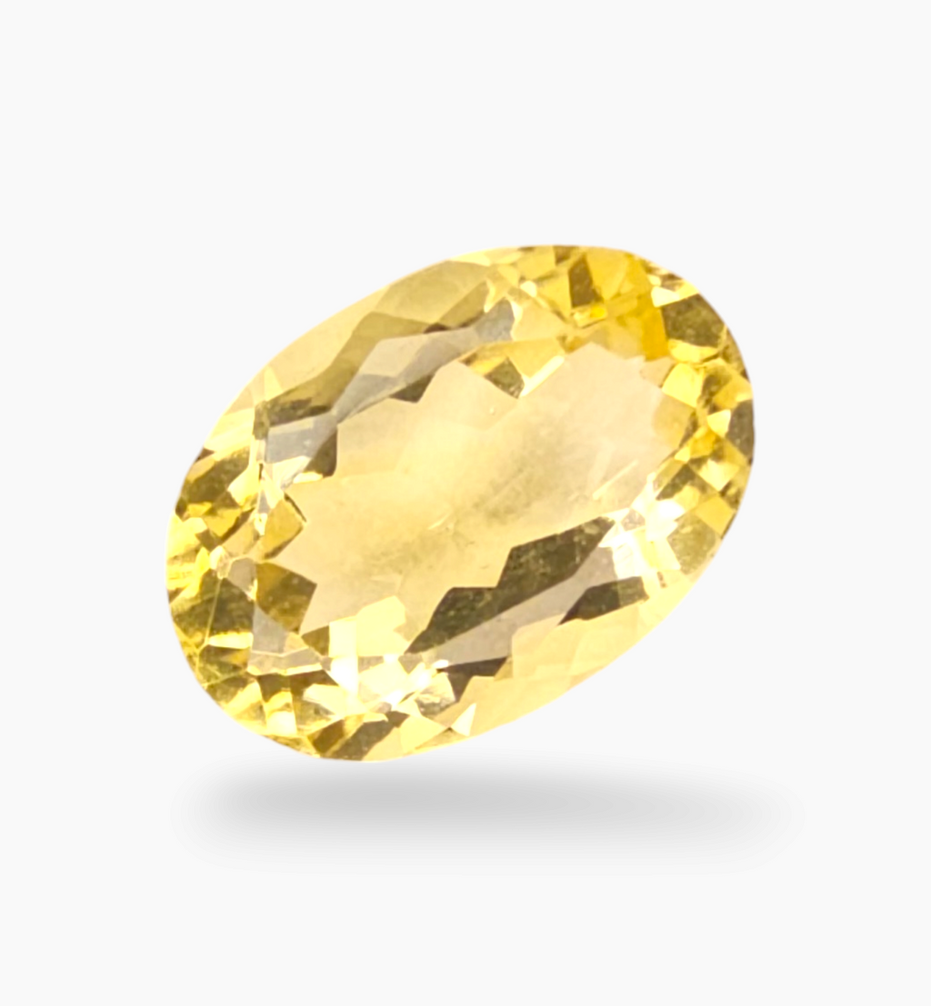 Natural Citrine Stone 4.36 Carats Oval Shape Size 13x9.3mm