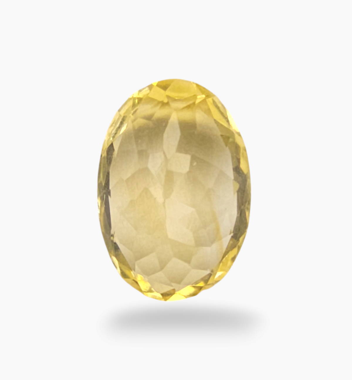 Natural Citrine Stone 4.36 Carats Oval Shape Size 13x9.3mm