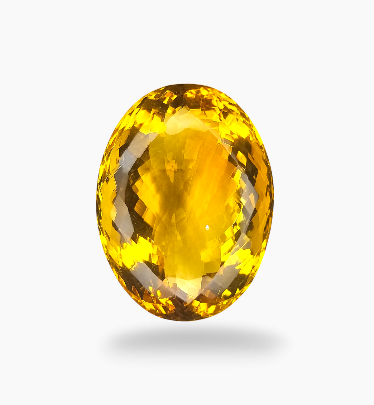 Natural Citrine Stone 4.37 Carats Oval Shape Size  25x20mm