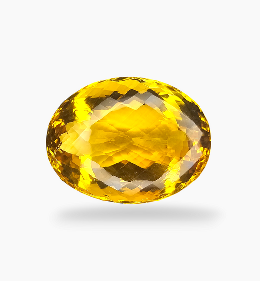 Natural Citrine Stone 4.37 Carats Oval Shape Size  25x20mm