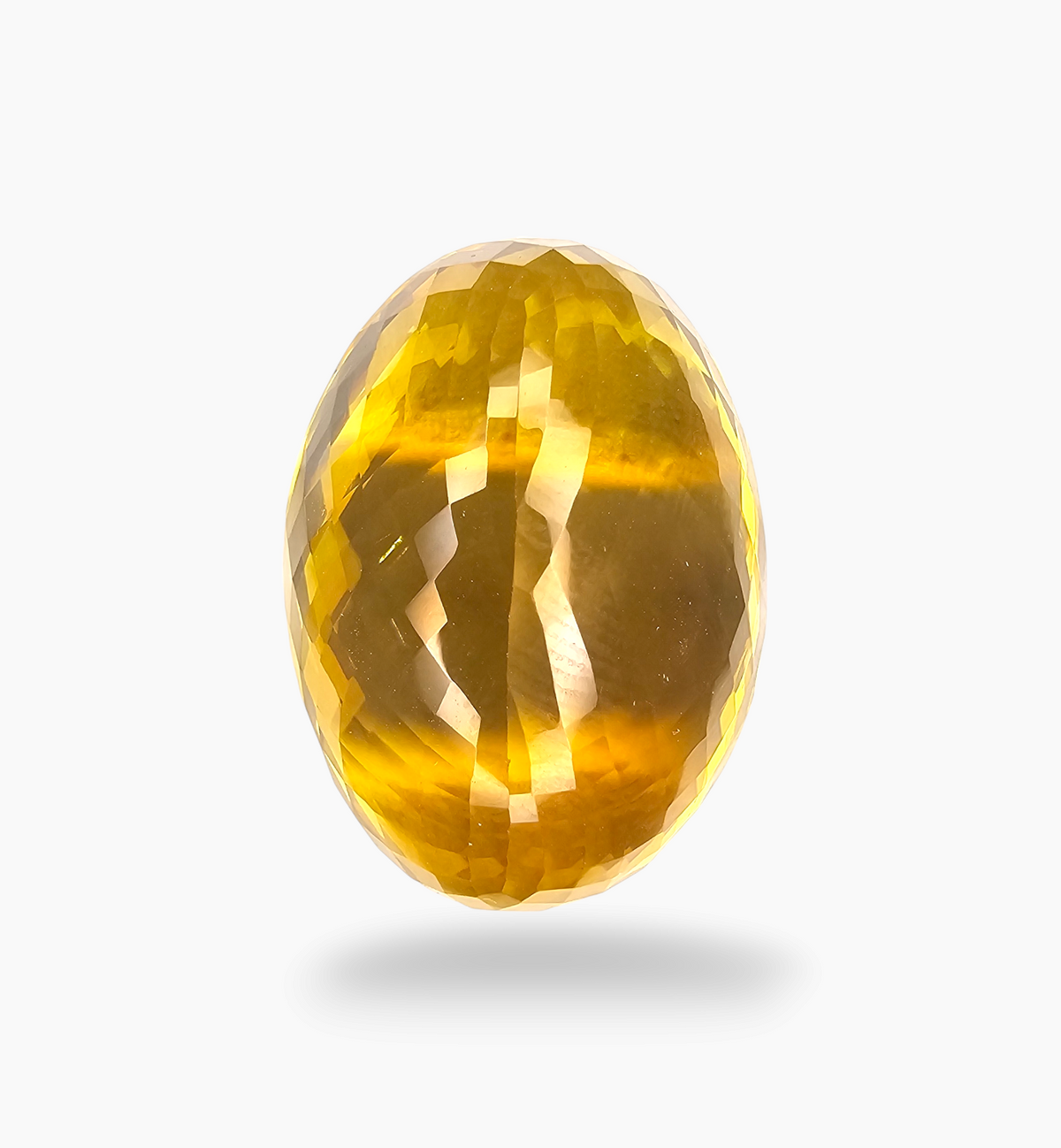 Natural Citrine Stone 4.37 Carats Oval Shape Size  25x20mm