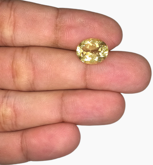 Natural Citrine Stone 4.39 Carats Oval Shape Size 12x10mm