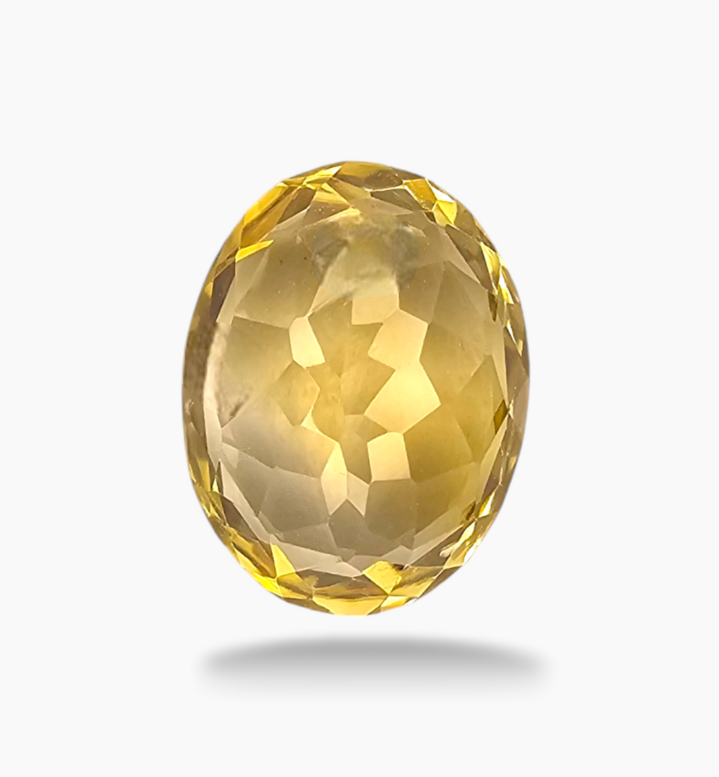 Natural Citrine Stone 4.54 Carats Oval Shape Size 12.6x9.9mm