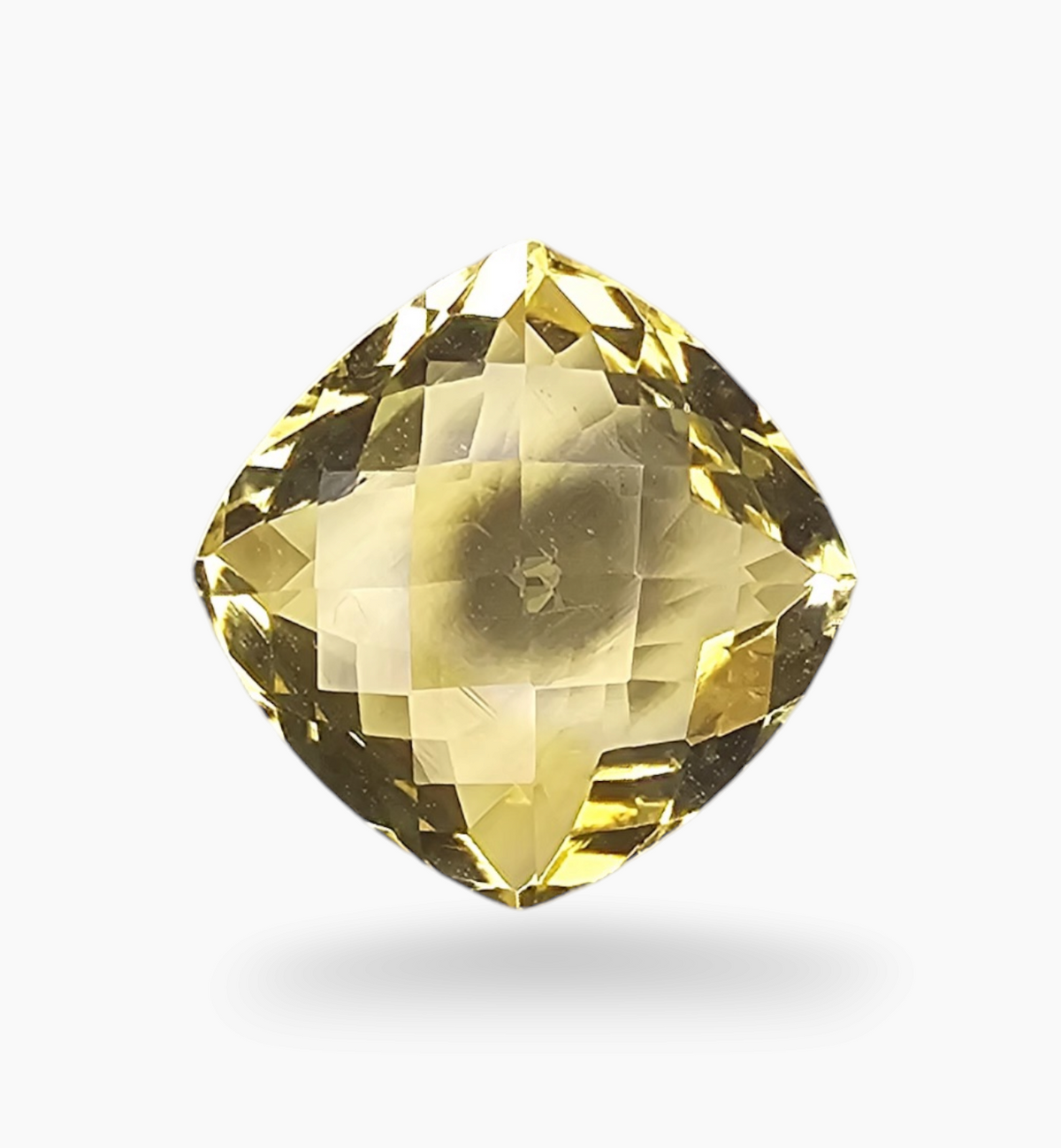 Natural Citrine Stone 4.78 Carats Cushion ( 11x11mm)