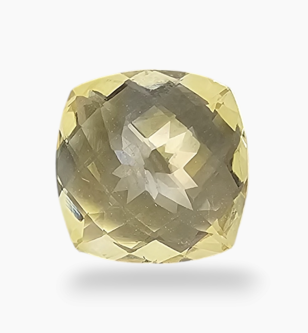 Natural Citrine Stone 4.78 Carats Cushion ( 11x11mm)