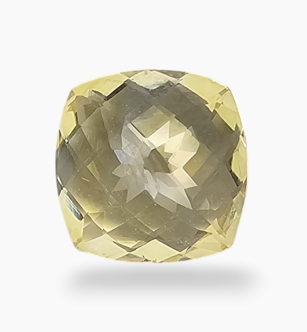 Natural Citrine Stone 4.78 Carats Cushion ( 11x11mm)