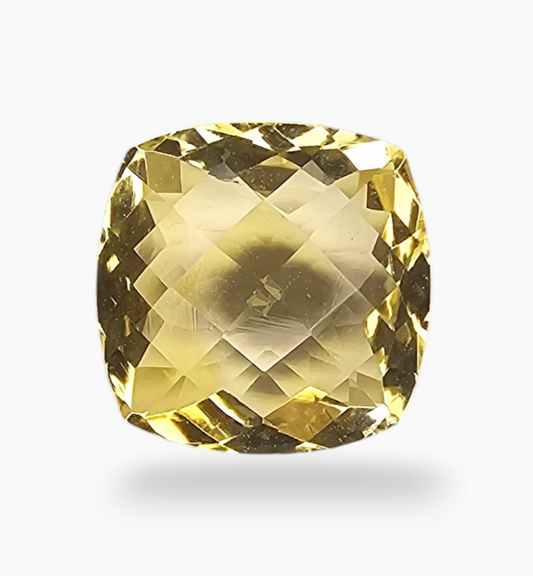 Natural Citrine Stone 4.78 Carats Cushion ( 11x11mm)