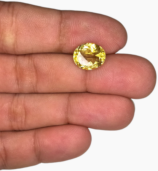 Natural Citrine Stone 4.99 Carats Oval Shape Size 12x10mm