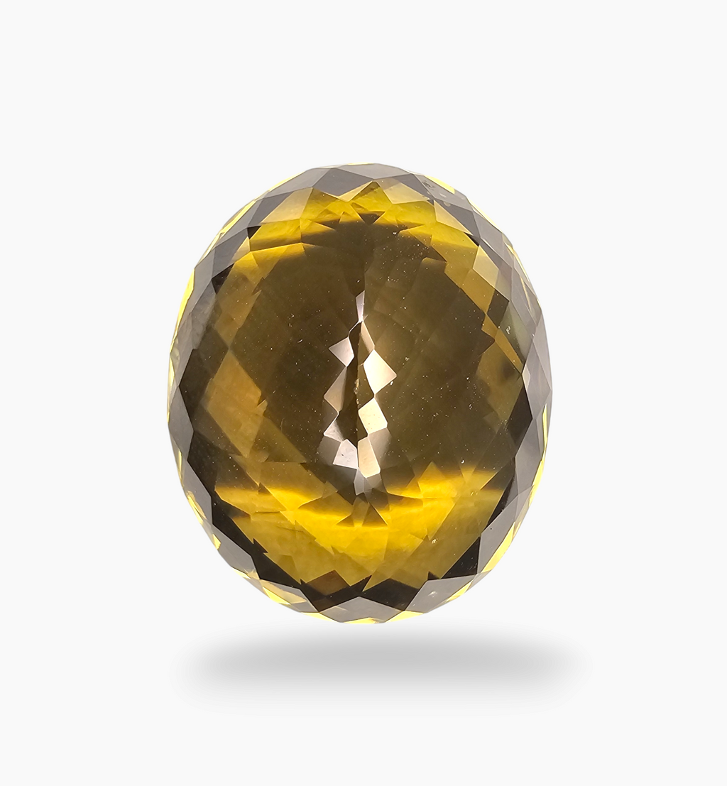 Natural Citrine Stone 45.16 Carats Oval Shape Size 25x20mm