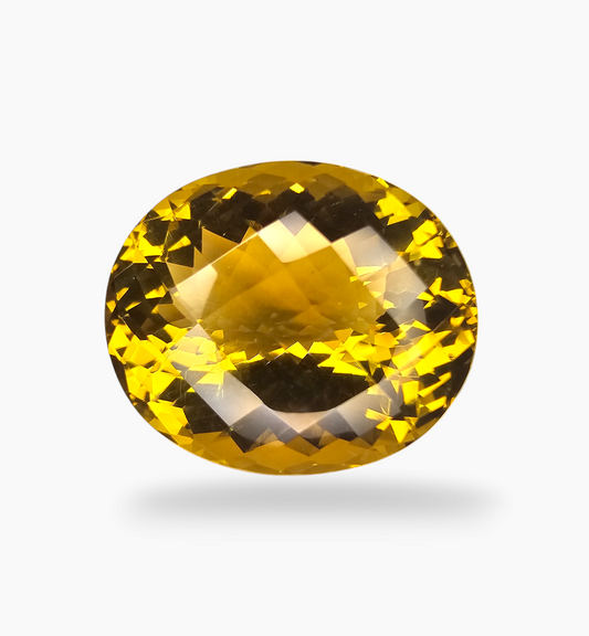 Natural Citrine Stone 45.16 Carats Oval Shape Size 25x20mm