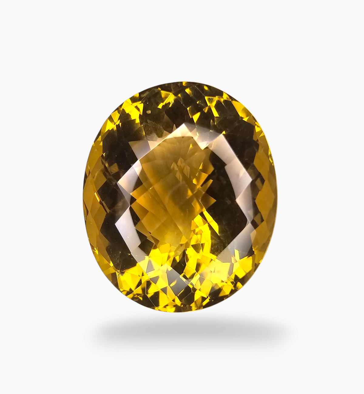 Natural Citrine Stone 45.16 Carats Oval Shape Size 25x20mm