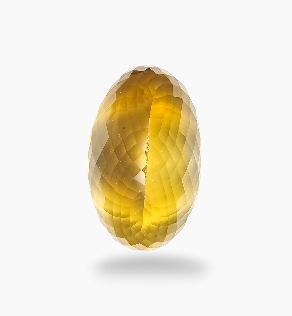 Natural Citrine Stone  45.29 Carats Oval Shape Size  25x16.7mm