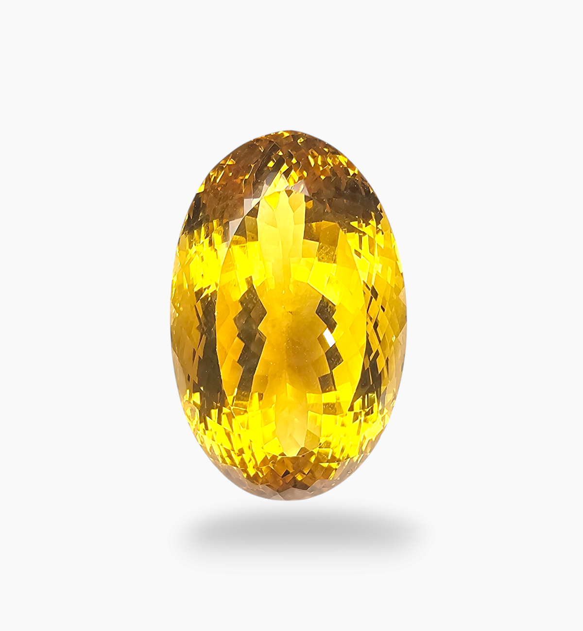 Natural Citrine Stone  45.29 Carats Oval Shape Size  25x16.7mm