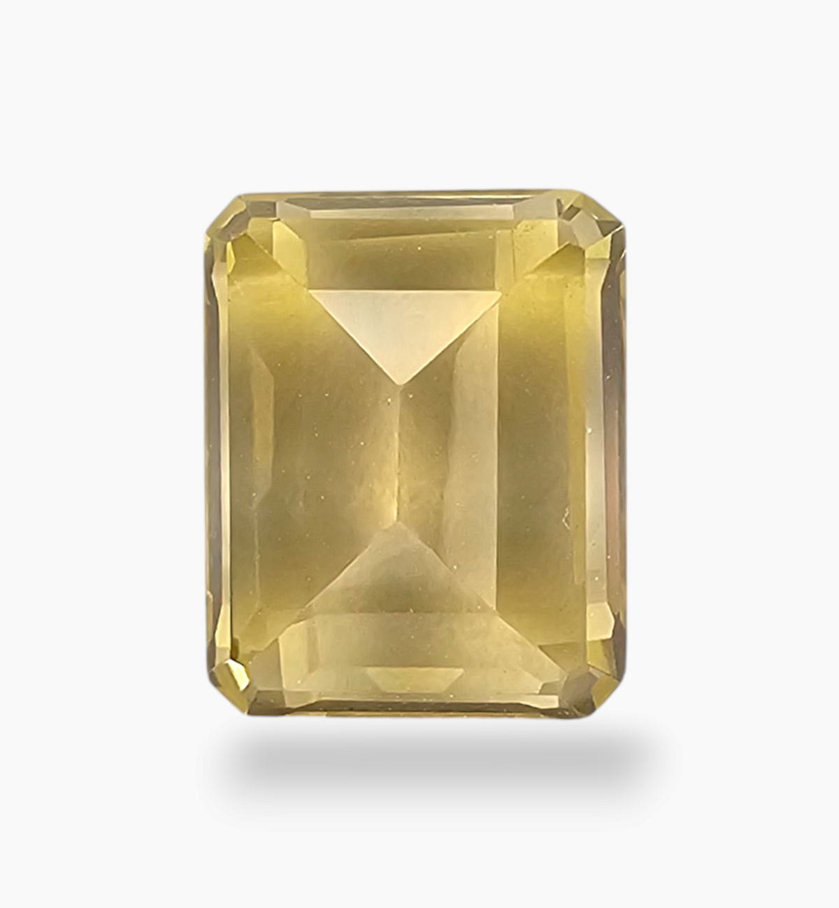 Natural Citrine Stone 5.09 Carats Emerald Cut Shape Size 11x9 mm