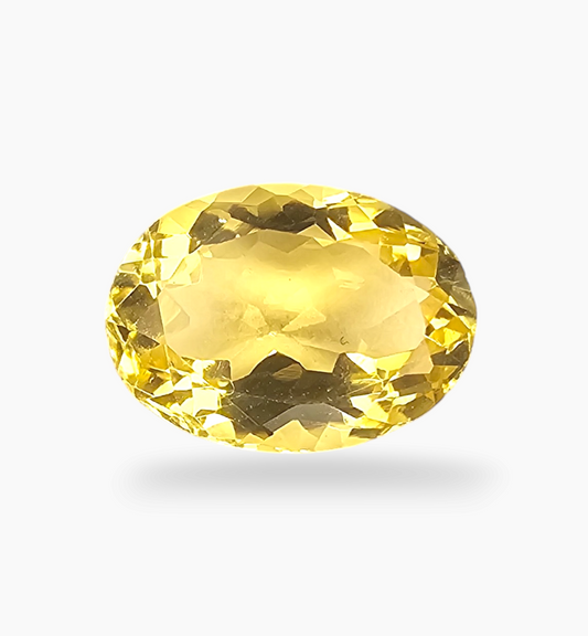 Natural Citrine Stone 5.14 Carats Oval Shape Size 13.5x10mm