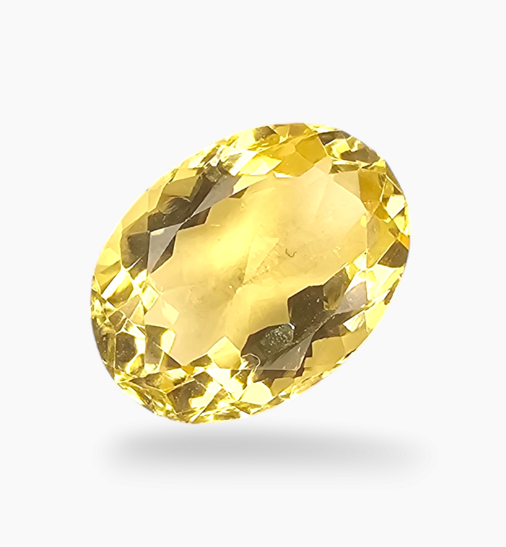 Natural Citrine Stone 5.14 Carats Oval Shape Size 13.5x10mm