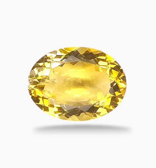 Natural Citrine Stone 5.23 Carats Oval Shape Size 13.8x10.5mm